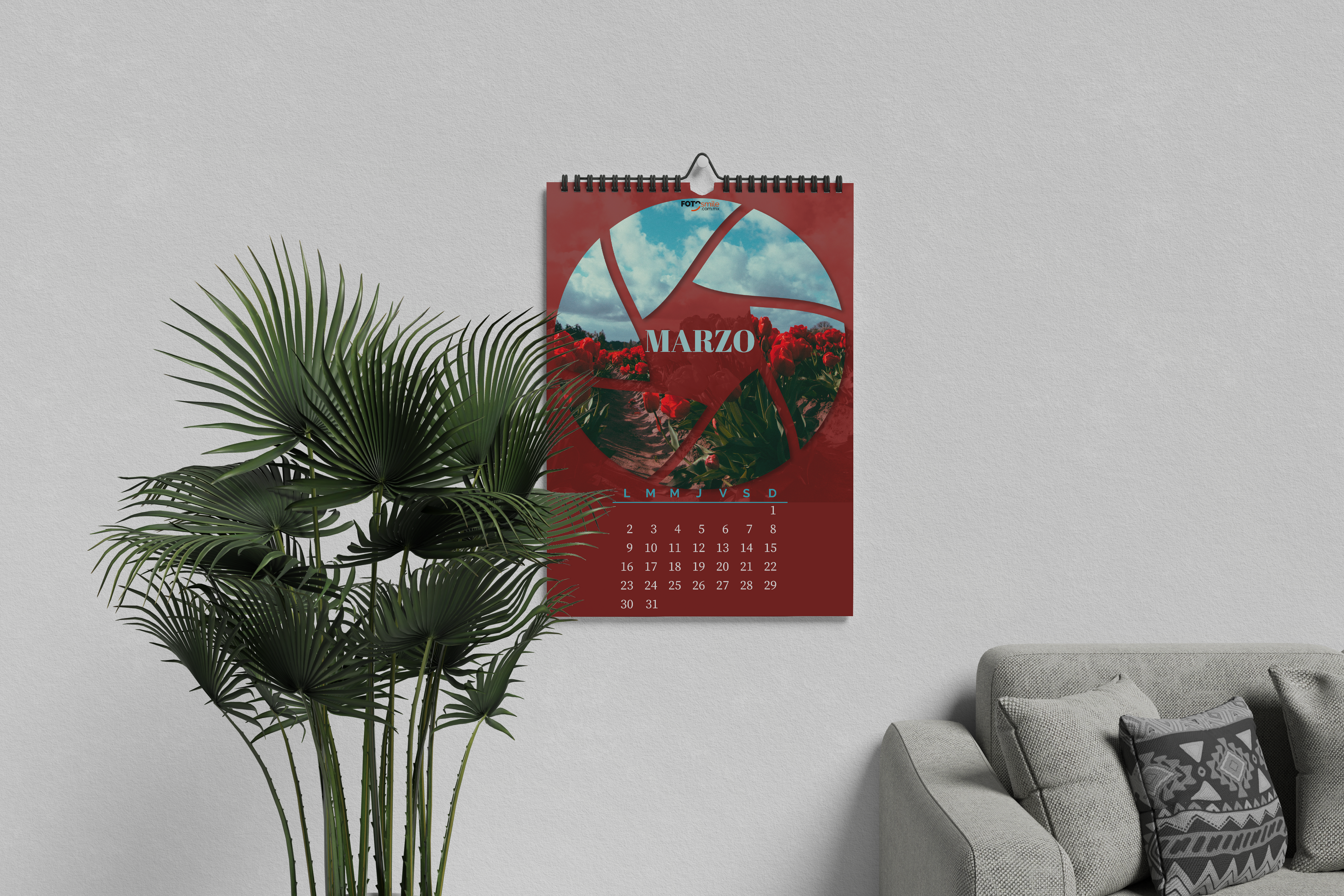 Calendario de pared 21x28cm